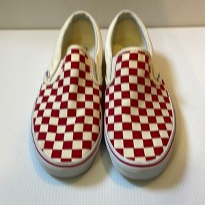 Vans Red/White Checkerboard Men’s Size 10